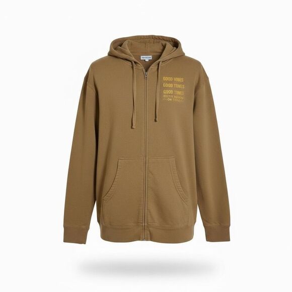 Independent Trading Company Autographed Keith Harkin On Tour Full Zip Hoodie Tan - Picture 1 of 9